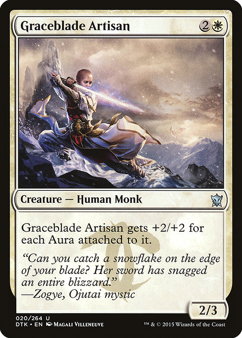 Dragons of Tarkir - 20 - Graceblade Artisan - Uncommon - W - Non-foil