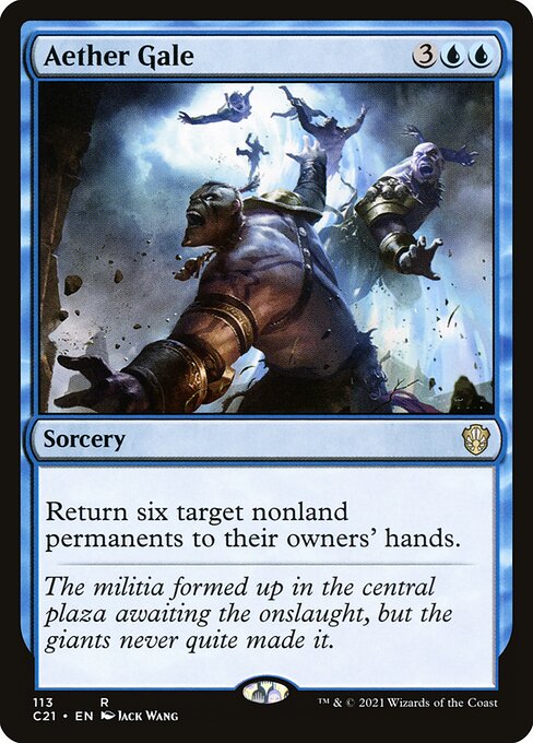 Commander 2021 - 113 - Aether Gale - Rare - U - Non-foil