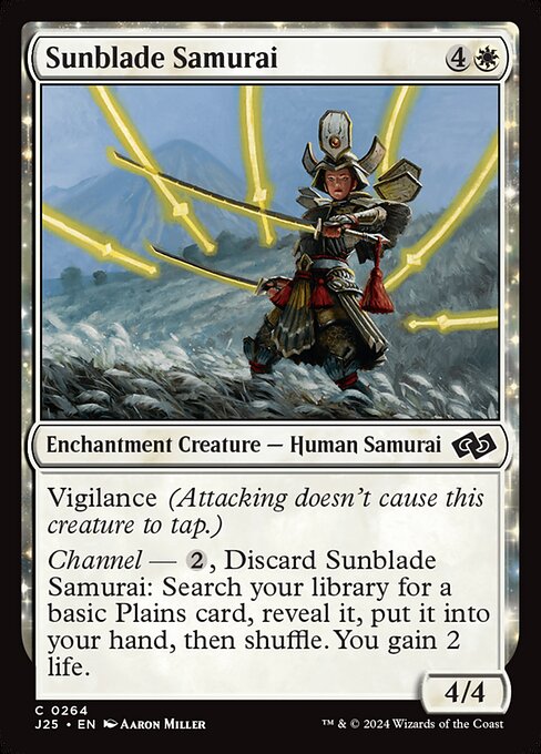 Foundations Jumpstart - 264 - Sunblade Samurai - Common - W - Non-foil