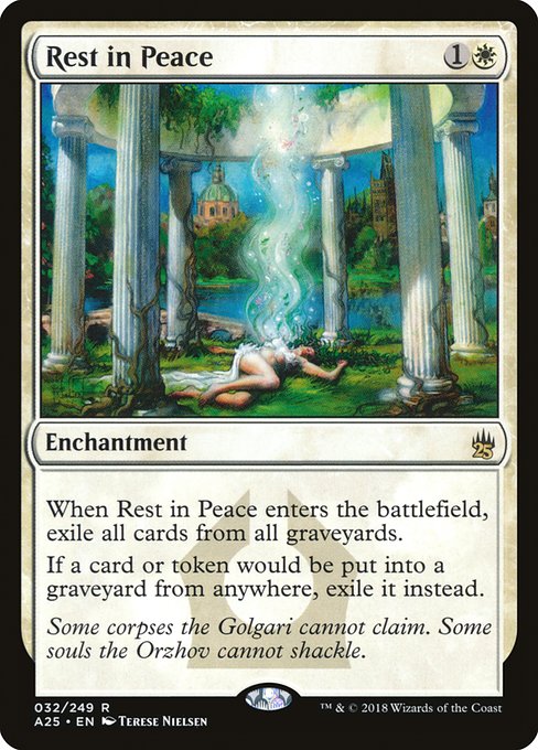 Masters 25 - 32 - Rest in Peace - Rare - W - Non-foil
