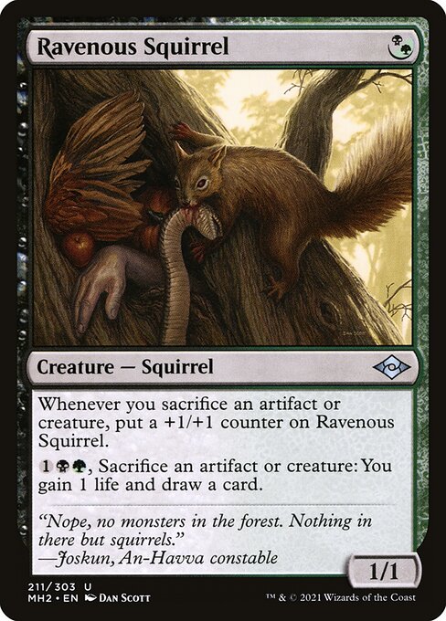 Modern Horizons 2 - 211 - Ravenous Squirrel - Uncommon - BG - Non-foil