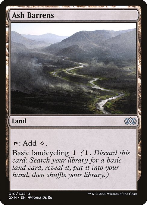 Double Masters - 310 - Ash Barrens - Uncommon - C - Non-foil