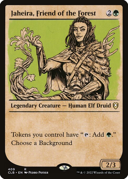 Commander Legends: Battle for Baldur's Gate - 409 - Jaheira, Friend of the Forest - Rare - G - Non-foil