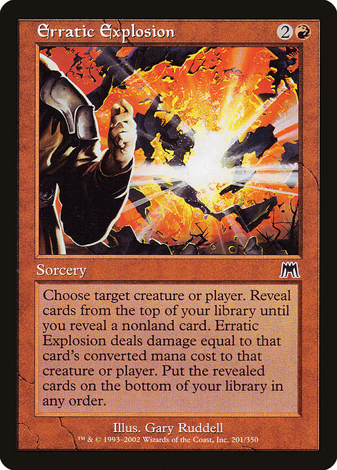 Onslaught - 201 - Erratic Explosion - Common - R - Non-foil