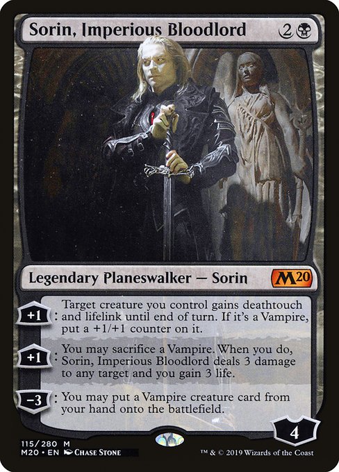 Core Set 2020 - 115 - Sorin, Imperious Bloodlord - Mythic - B - Non-foil