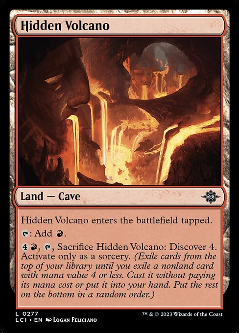 The Lost Caverns of Ixalan - 277 - Hidden Volcano - Common - C - Non-foil