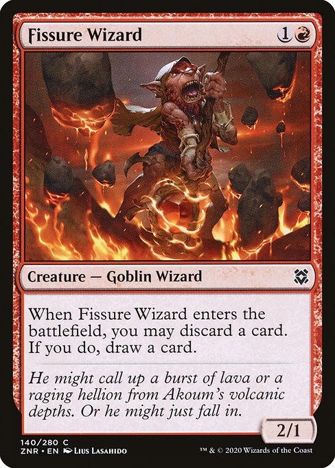 Zendikar Rising - 140 - Fissure Wizard - Common - R - Non-foil