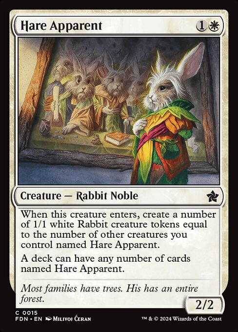 Foundations - 15 - Hare Apparent - Common - W - Non-foil