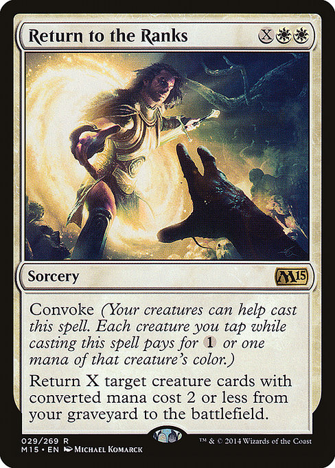 Magic 2015 - 29 - Return to the Ranks - Rare - W - Non-foil