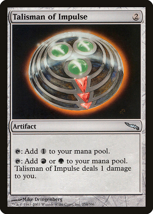 Mirrodin - 254 - Talisman of Impulse - Uncommon - C - Non-foil