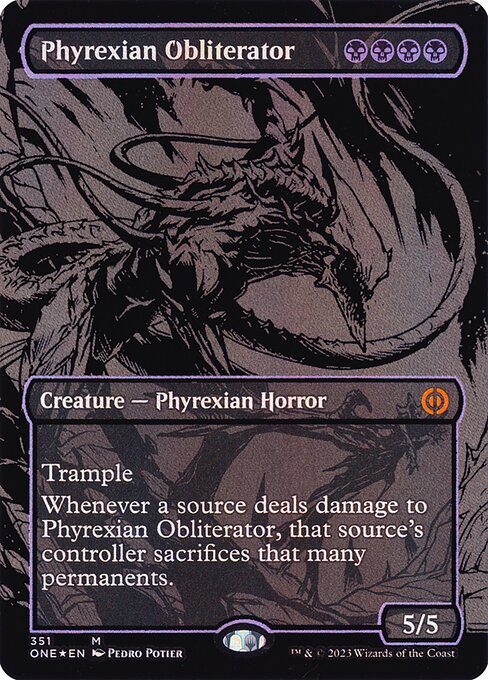 Phyrexia: All Will Be One - 351 - Phyrexian Obliterator - Mythic - B - Foil