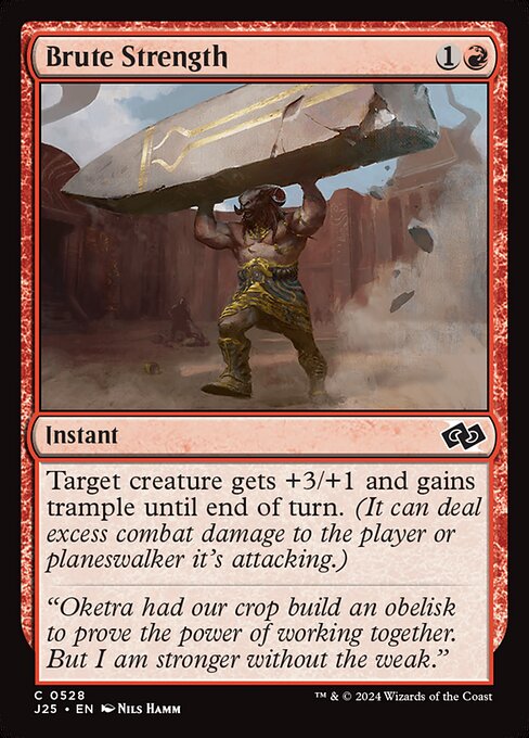 Foundations Jumpstart - 528 - Brute Strength - Common - R - Non-foil