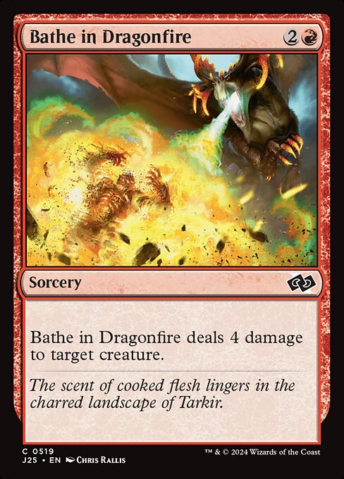 Foundations Jumpstart - 519 - Bathe in Dragonfire - Common - R - Non-foil
