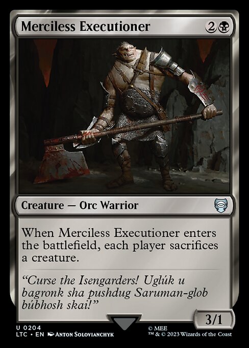 Tales of Middle-earth Commander - 204 - Merciless Executioner - Uncommon - B - Non-foil
