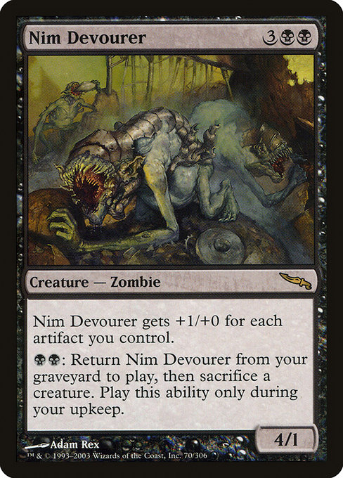 Mirrodin - 70 - Nim Devourer - Rare - B - Non-foil