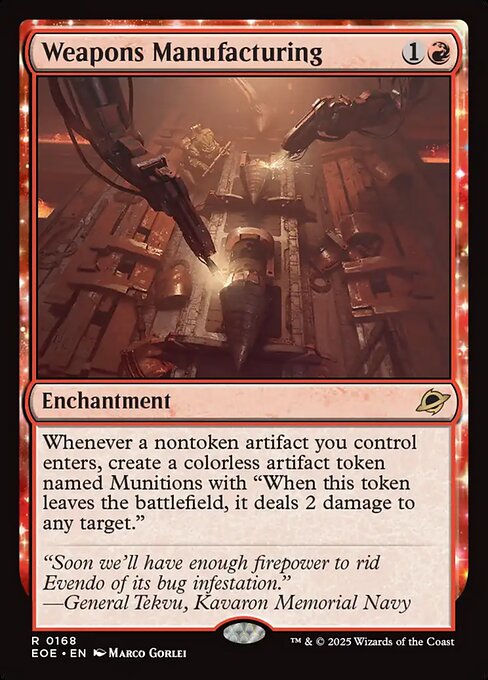 Edge of Eternities - 168 - Weapons Manufacturing - Rare - R - Non-foil