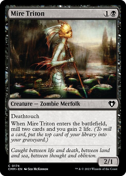 Commander Masters - 174 - Mire Triton - Common - B - Non-foil