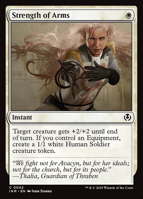 Innistrad Remastered - 42 - Strength of Arms - Common - W - Non-foil