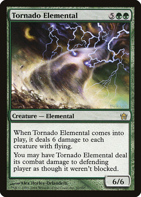 Fifth Dawn - 97 - Tornado Elemental - Rare - G - Non-foil