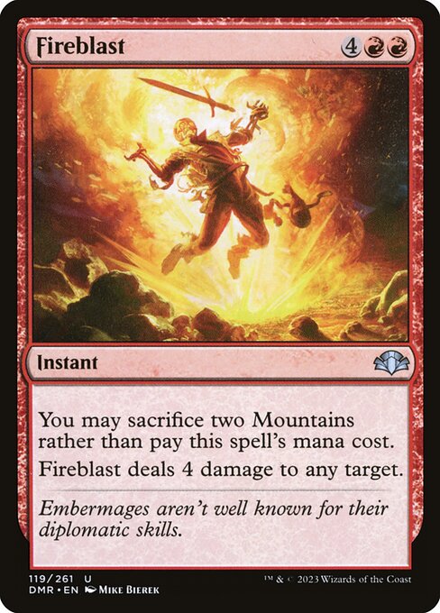 Dominaria Remastered - 119 - Fireblast - Uncommon - R - Non-foil