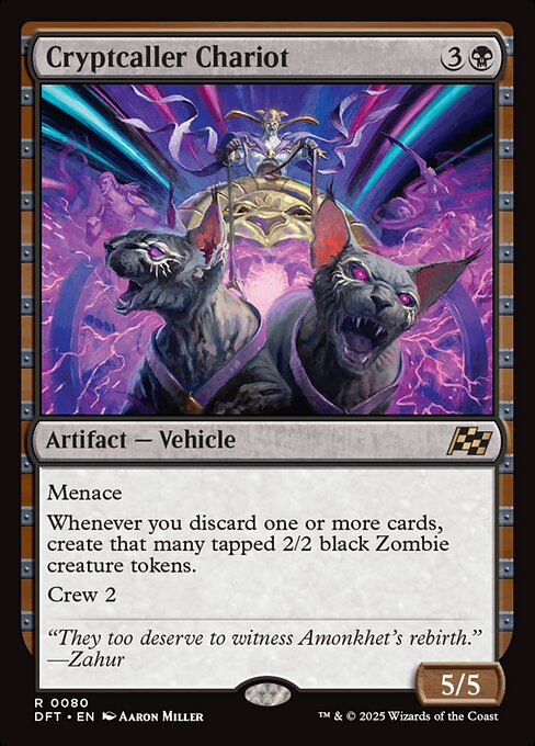 Aetherdrift - 80 - Cryptcaller Chariot - Rare - B - Non-foil