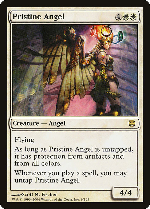 Darksteel - 9 - Pristine Angel - Rare - W - Non-foil