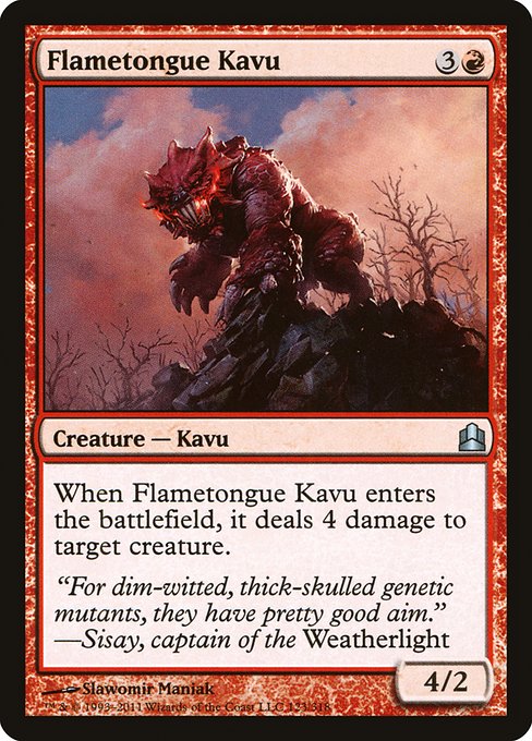 Commander 2011 - 123 - Flametongue Kavu - Uncommon - R - Non-foil
