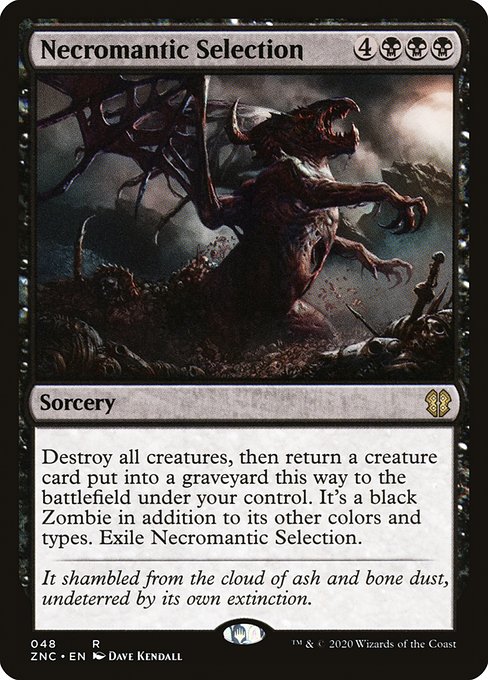 Zendikar Rising Commander - 48 - Necromantic Selection - Rare - B - Non-foil