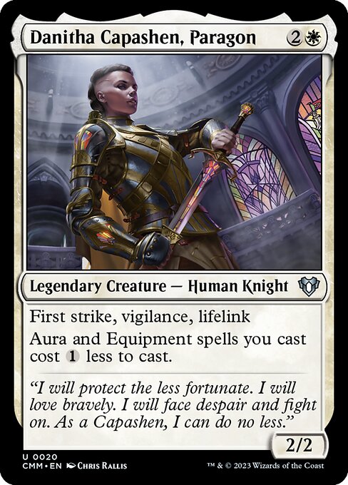 Commander Masters - 20 - Danitha Capashen, Paragon - Uncommon - W - Non-foil