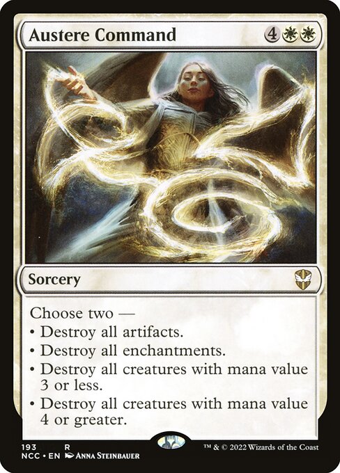 New Capenna Commander - 193 - Austere Command - Rare - W - Non-foil