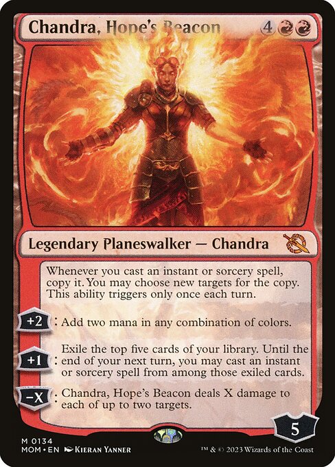 March of the Machine - 134 - Chandra, Hope's Beacon - Mythic - R - Foil