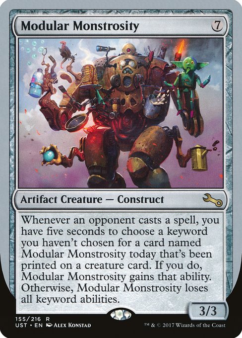 Unstable - 155 - Modular Monstrosity - Rare - C - Non-foil