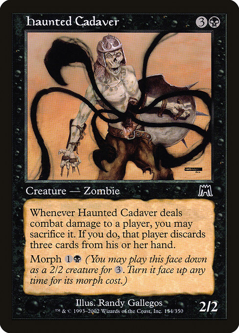 Onslaught - 154 - Haunted Cadaver - Common - B - Non-foil