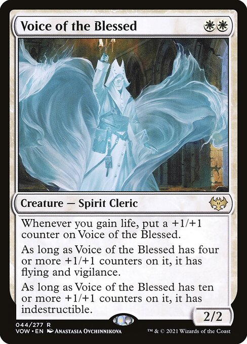 Innistrad: Crimson Vow - 44 - Voice of the Blessed - Rare - W - Non-foil