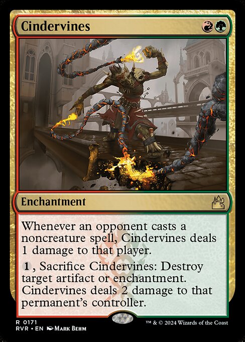 Ravnica Remastered - 171 - Cindervines - Rare - RG - Non-foil