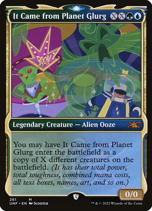 Unfinity - 261 - It Came from Planet Glurg - Mythic - UG - Foil