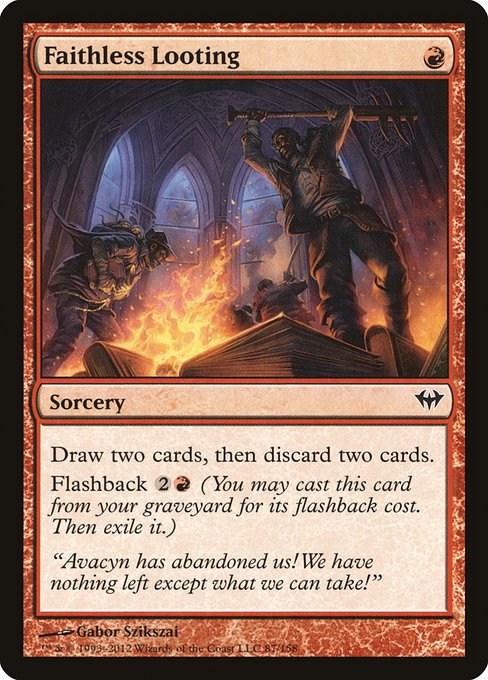 Dark Ascension - 87 - Faithless Looting - Common - R - Non-foil