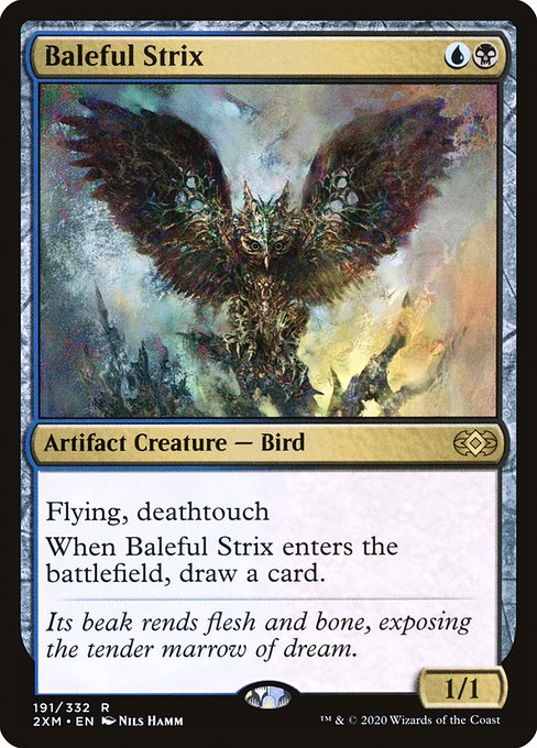 Double Masters - 191 - Baleful Strix - Rare - UB - Non-foil