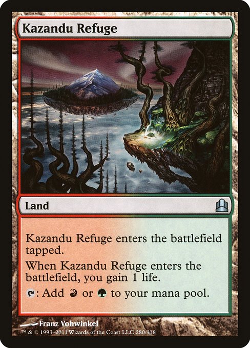 Commander 2011 - 280 - Kazandu Refuge - Uncommon - C - Non-foil