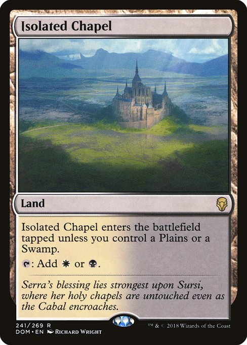 Dominaria - 241 - Isolated Chapel - Rare - C - Foil