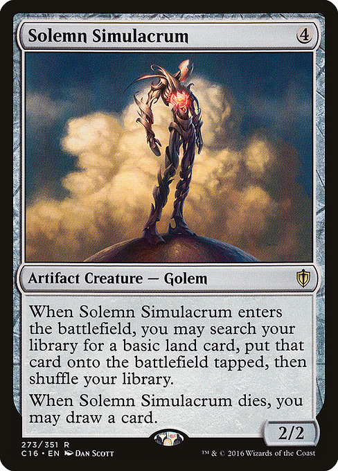Commander 2016 - 273 - Solemn Simulacrum - Rare - C - Non-foil