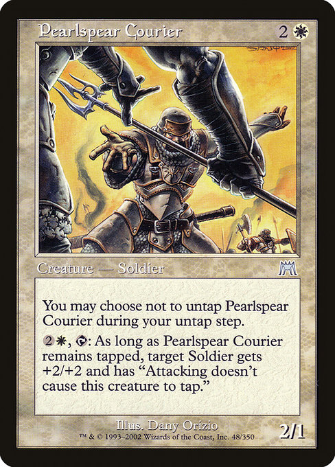 Onslaught - 48 - Pearlspear Courier - Uncommon - W - Non-foil