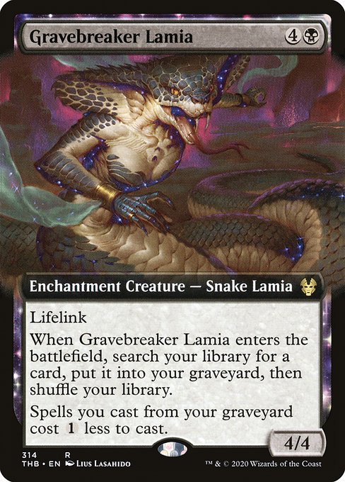 Theros Beyond Death - 314 - Gravebreaker Lamia - Rare - B - Foil