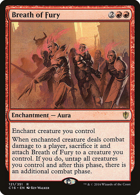 Commander 2016 - 121 - Breath of Fury - Rare - R - Non-foil