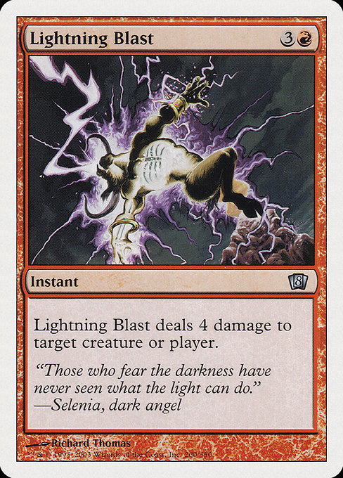 Eighth Edition - 200 - Lightning Blast - Uncommon - R - Non-foil