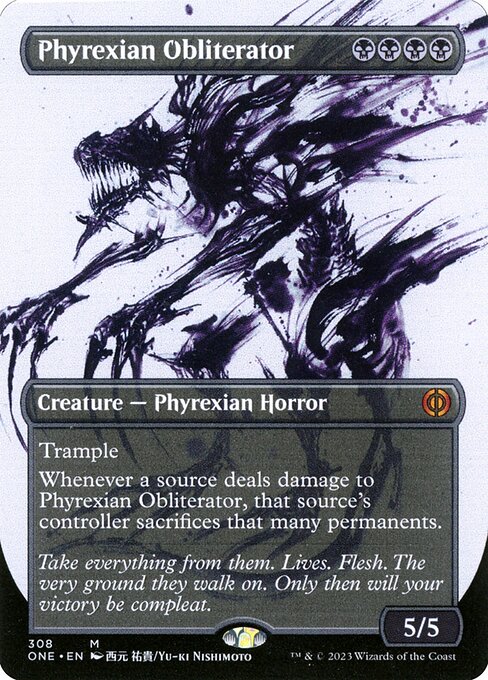 Phyrexia: All Will Be One - 308 - Phyrexian Obliterator - Mythic - B - Foil