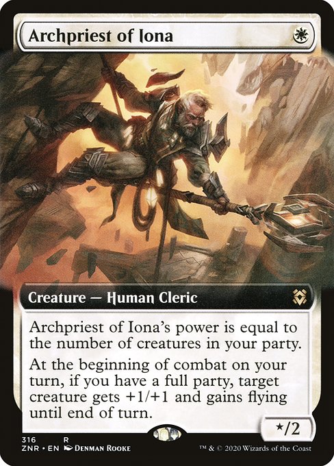 Zendikar Rising - 316 - Archpriest of Iona - Rare - W - Foil