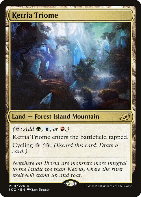 Ikoria: Lair of Behemoths - 250 - Ketria Triome - Rare - C - Non-foil