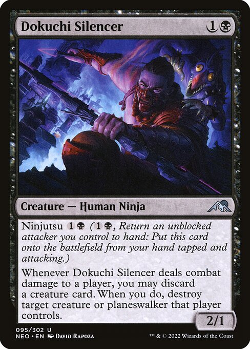 Kamigawa: Neon Dynasty - 95 - Dokuchi Silencer - Uncommon - B - Non-foil