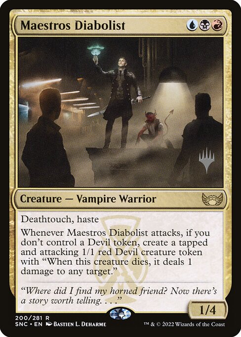 Streets of New Capenna Promos - 200p - Maestros Diabolist - Rare - Multi - Foil - Promo